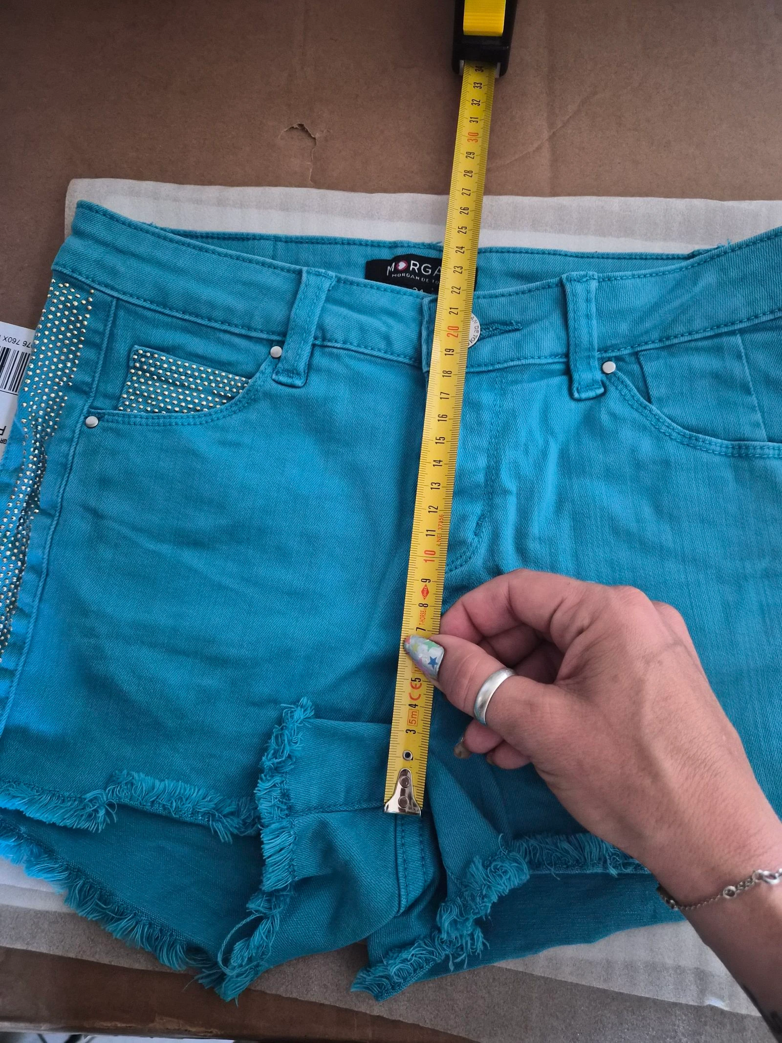 Short turquesa Morgan tamanho 34/XS – photo 19